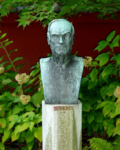 ライデン大学植物園にあるシーボルト像