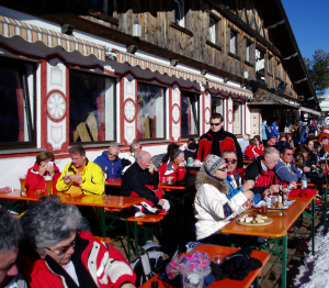 イタリアアルプス・スキー場のレストラン